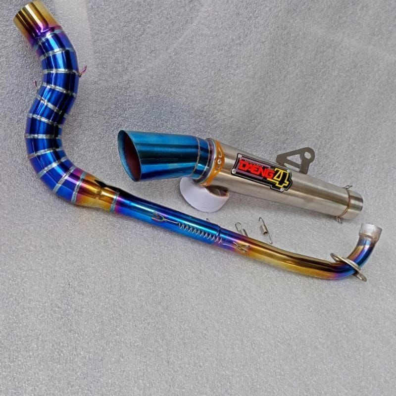 High power open Spec Daeng Sai4 Exhaust pipe Xrm 125 Wave110 Furry 125