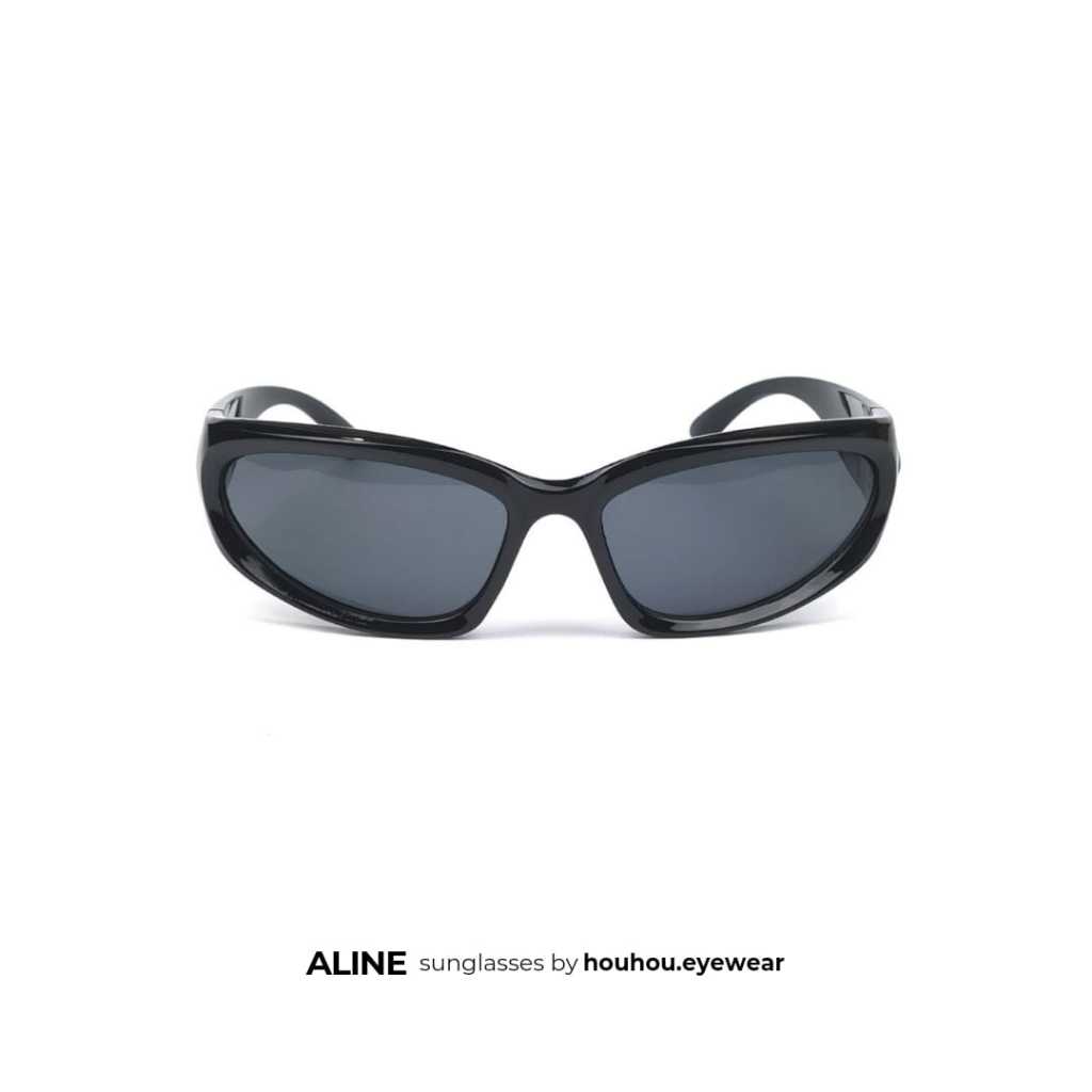 HITAM Aline - sunglasses by houhou.eyewear (Black Glasses) | Shopee ...