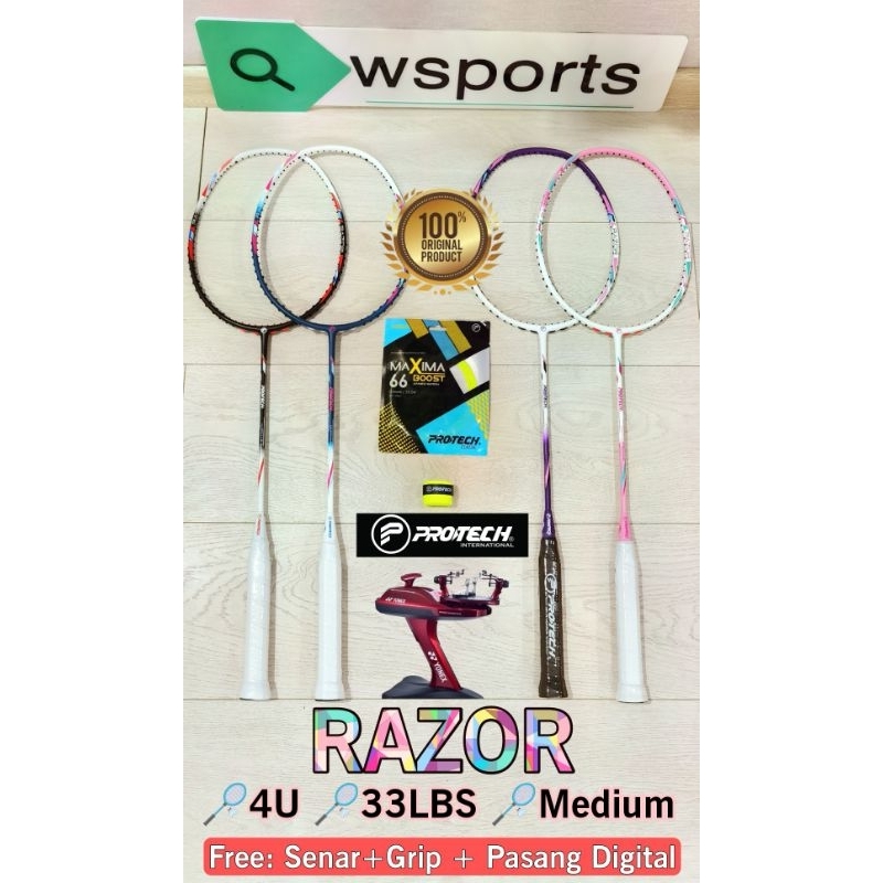 Original PROTECH RAZOR Badminton Racket | Shopee Philippines