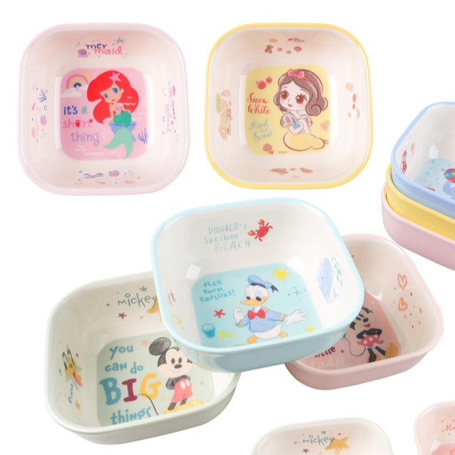 Disney KIDS PLATE DISNEY Melamine MICKEY MOUSE MINNIE MOUSE SNOW WHITE ...