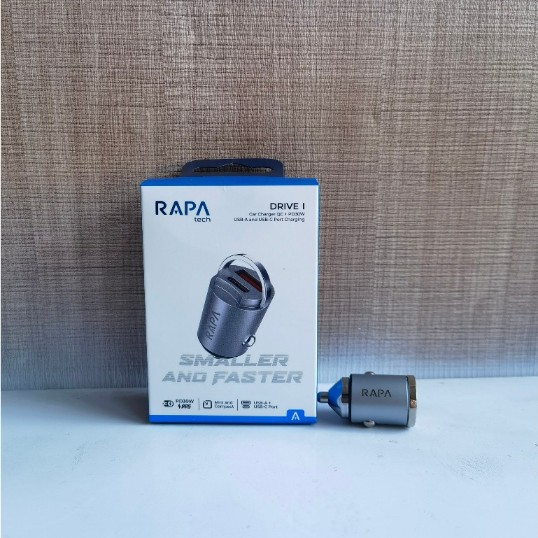 Rapa Tech Drive I Car Charger QC + PD 30W (MB1020) | Shopee Philippines