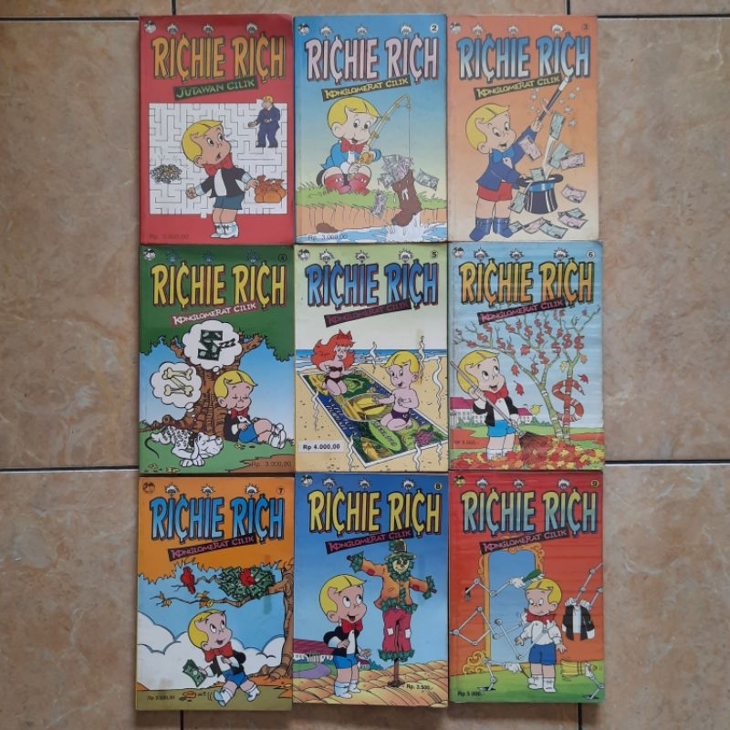 Richie Rich Millions of Little Conglomerates 1-9 Kolpri + Cover ...