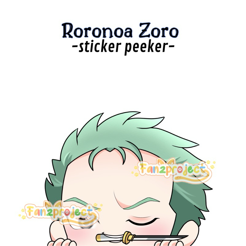 Roronoa ZORO ONE PIECE ANIME Peek STICKER | Shopee Philippines