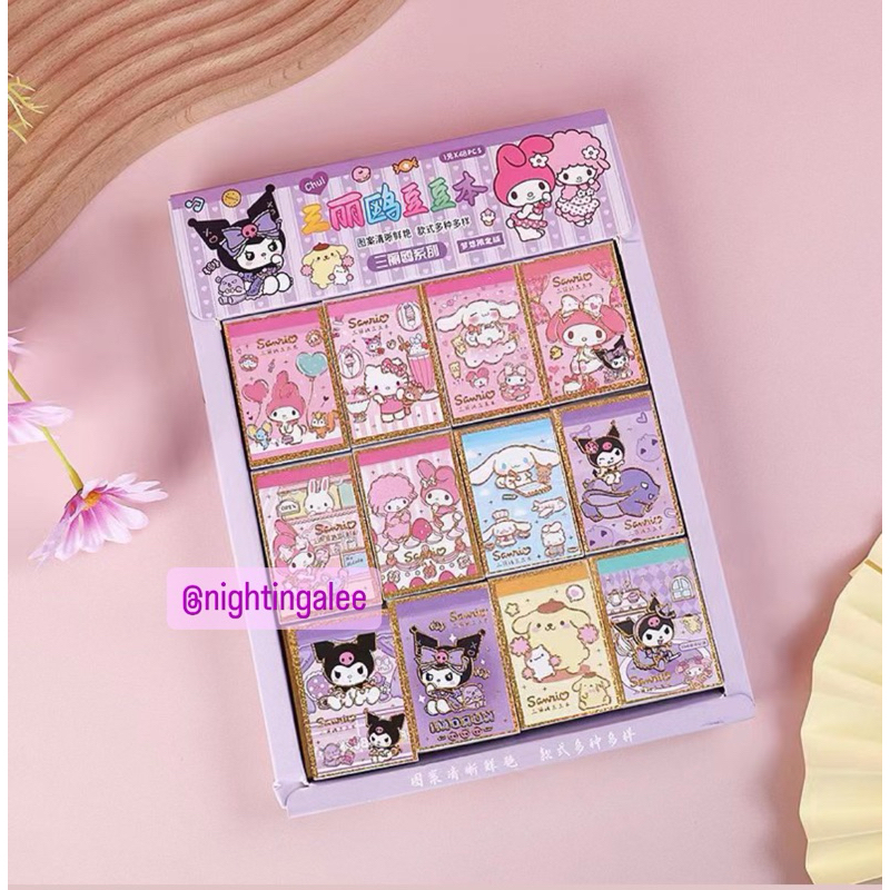 Sanrio NOTES STICKER BOOK 1pcs 24Lbr 6x4cm | Shopee Philippines