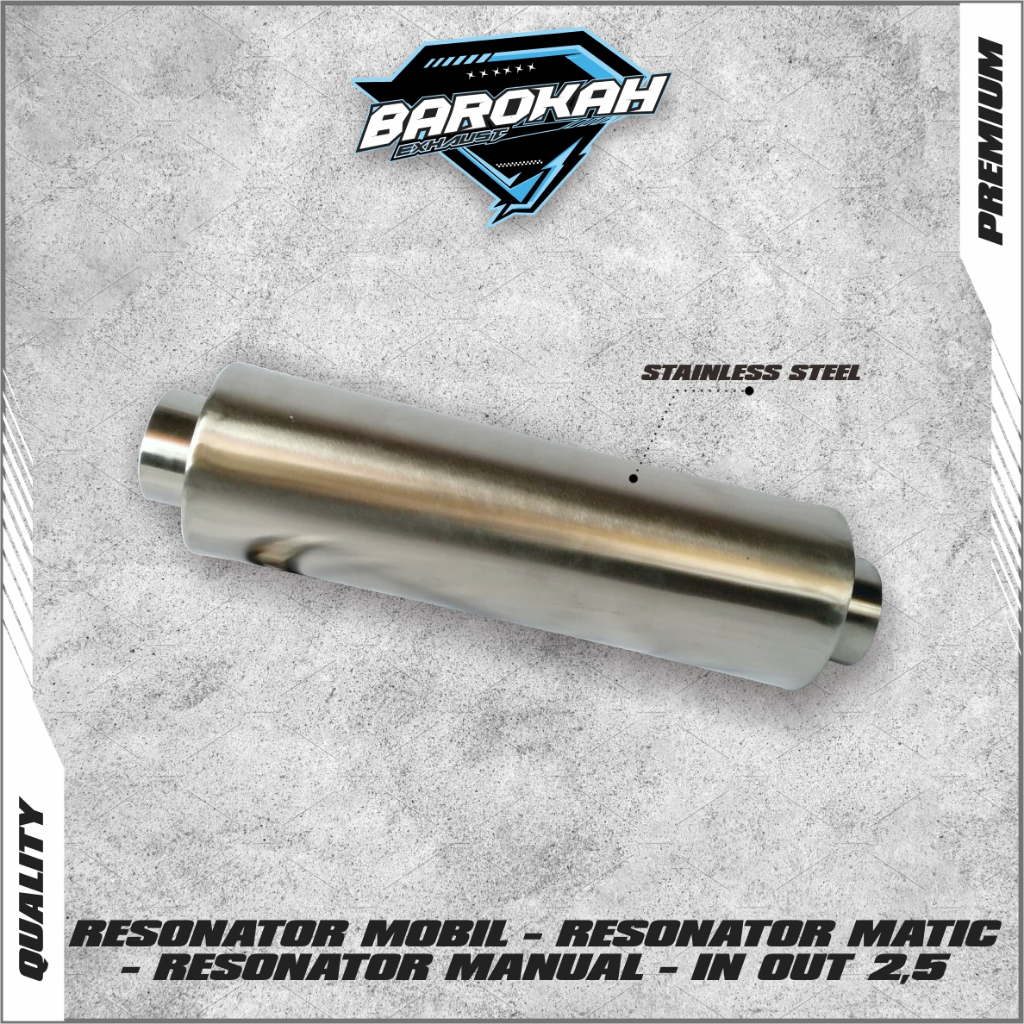 Car RESONATOR MATIC RESONATOR MANUAL RESONATOR IN OUT 2.5 INCH