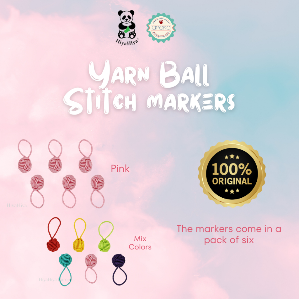 Hiyahiya Knitting Markers/Yarn Ball Stitch Markers Shopee Philippines