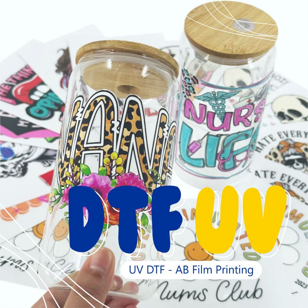 Dtf UV Sticker Printing Services DTF Print UV Decal Dry Replacement
