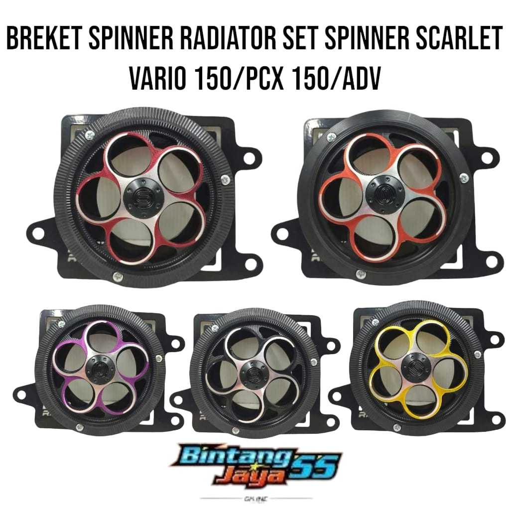 Bracket SPINNER RADIATOR NSB SET SPINNER SCARLET RACING FULL CNC PNP ...