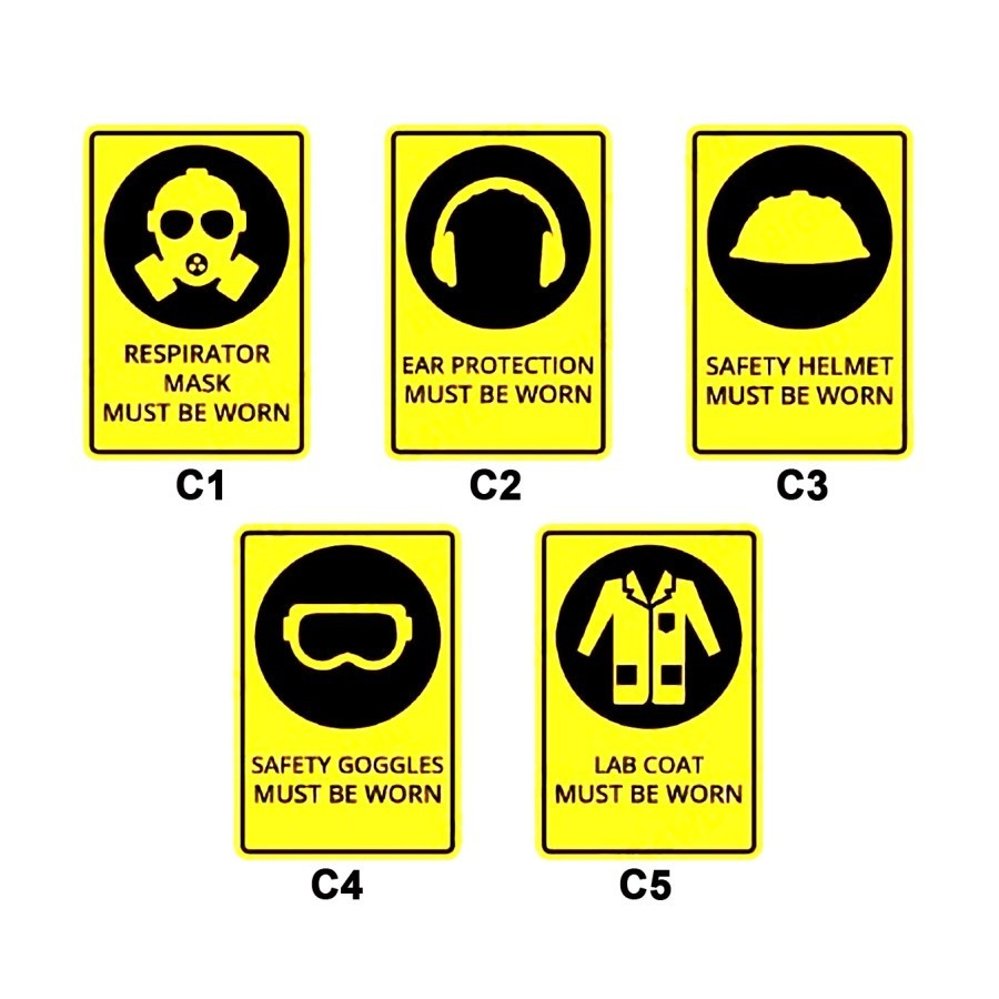 Industrial SIGN STICKER INDUSTRIAL / FACTORY AREA STICKER / KC ...