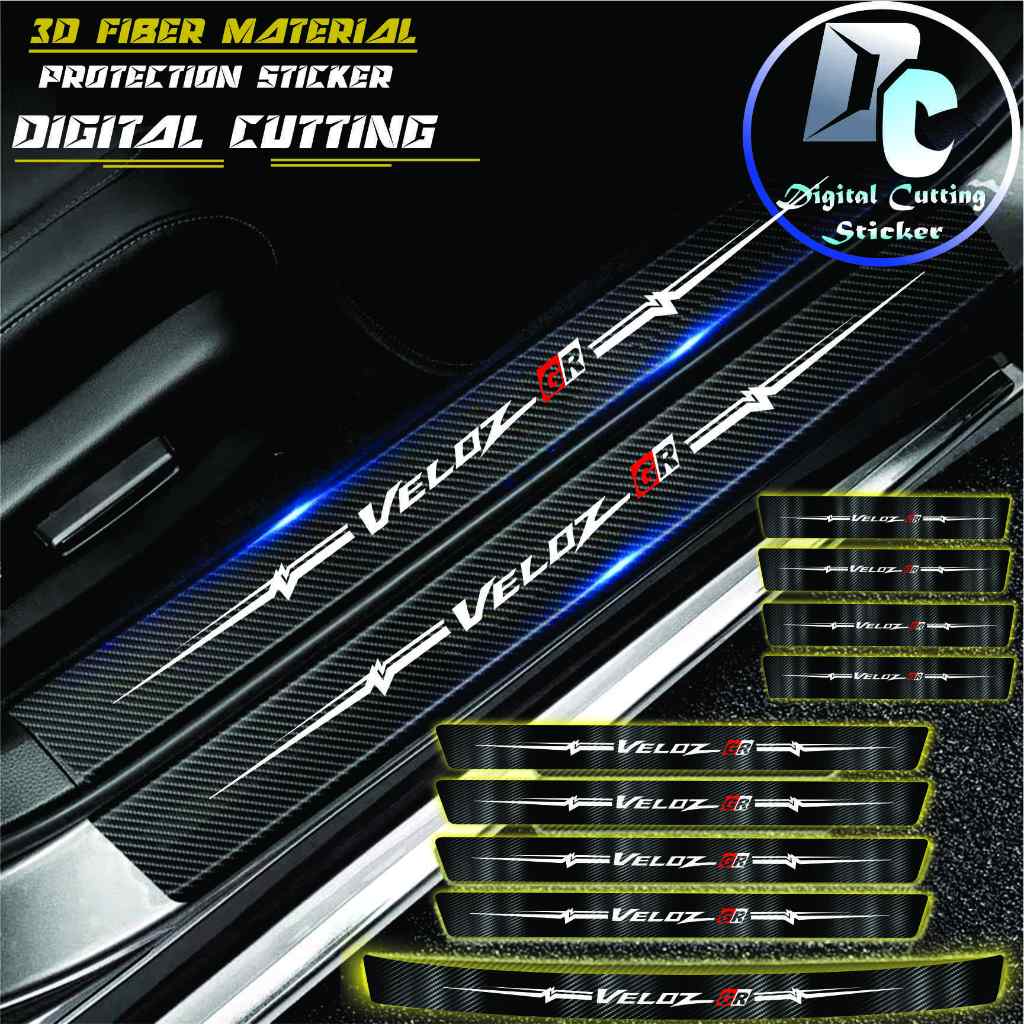 Sticker Sill Plate Carbon D Car Veloz Gr Sticker Carbon D Step Bumper Car Trunk Toyota Veloz