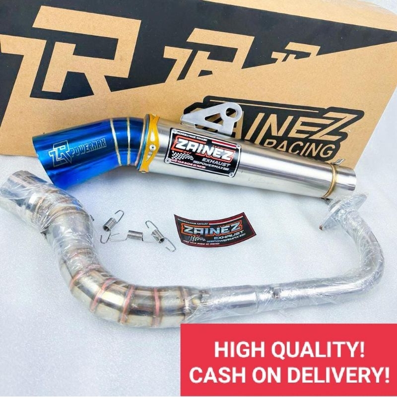 (08) Zainez Conical Open Exhaust Pipe Click 125/150 Mio i Xrm Fury ...