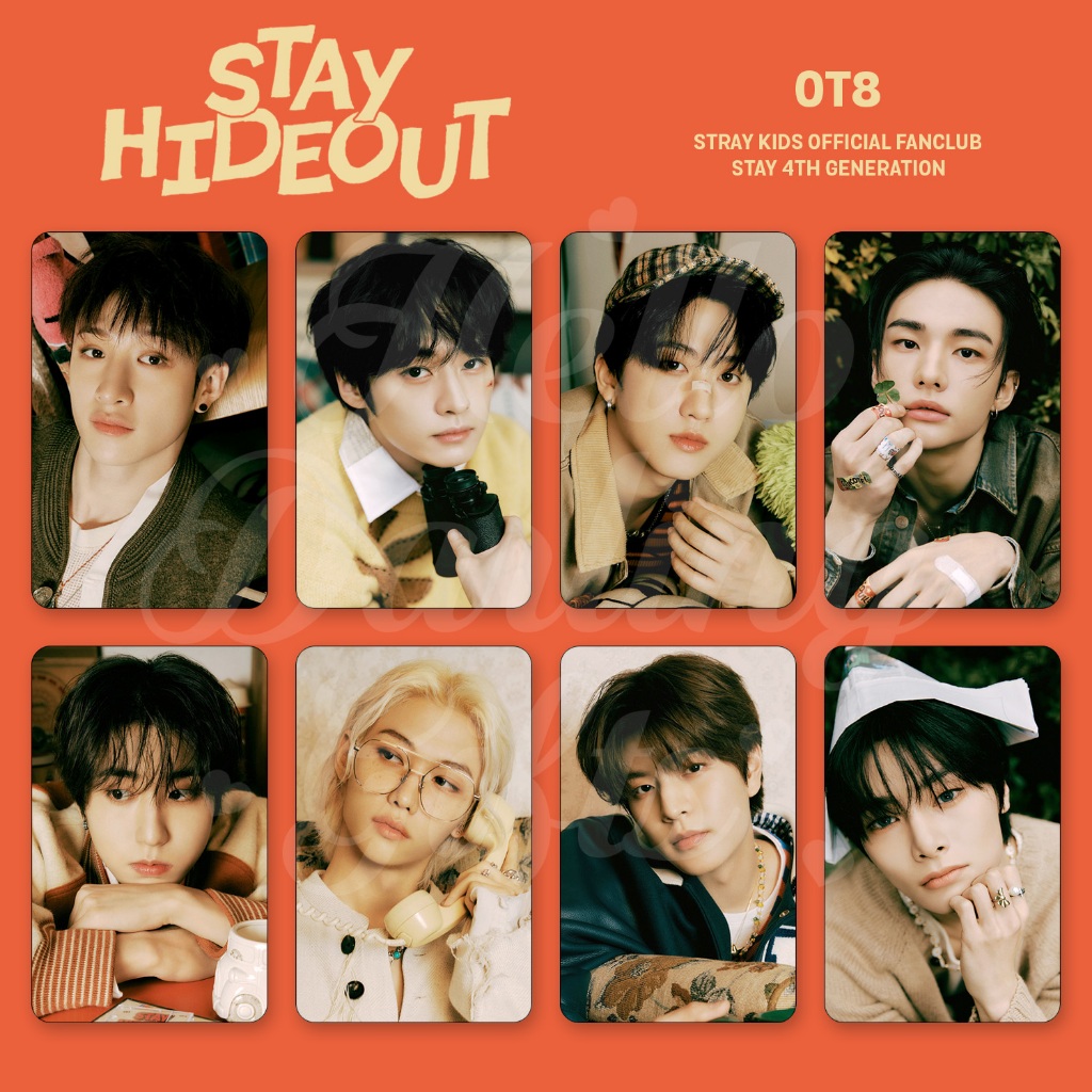 Stray Kids STAY HIDEOUT OT8 Photocard. Unofficial. | Shopee Philippines