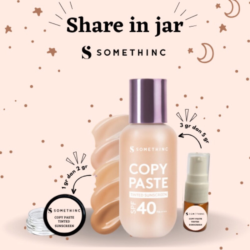 (SHARE In JAR) SOMETHINC Copy Paste Tinted Sunscreen SPF 40 PA ...