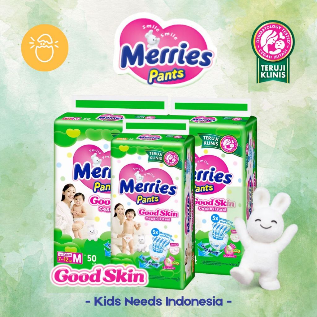 Merries Good Skin Super Jumbo Pack M50 L44 XL38 | Shopee Philippines