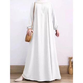 Zaskia Abaya Gamis Dress for Adult Women Material Cey Crinkle Airflow ...