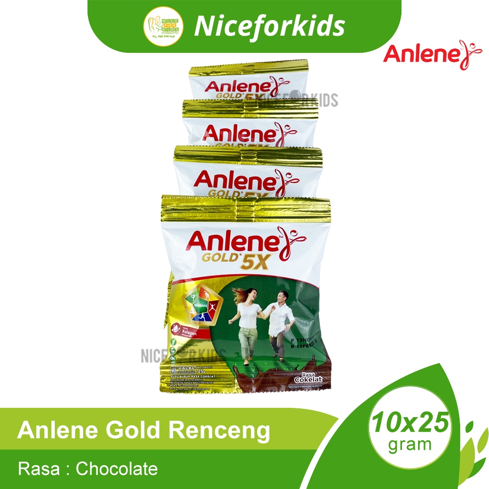 Anlene Gold 5X Renceng Contents 10 x 25gr High Calcium Powdered Milk ...