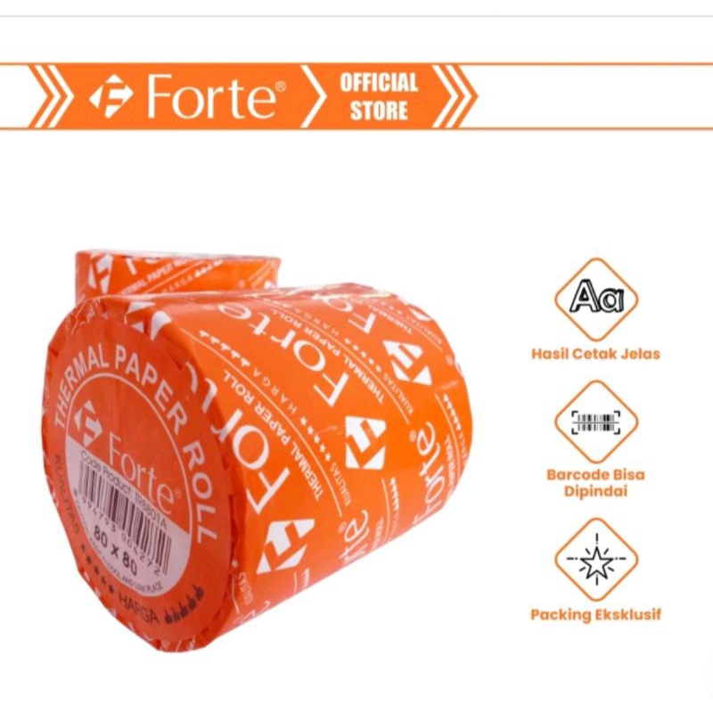 80x80 FORTE Cashier's Receipt Thermal Paper | Shopee Philippines