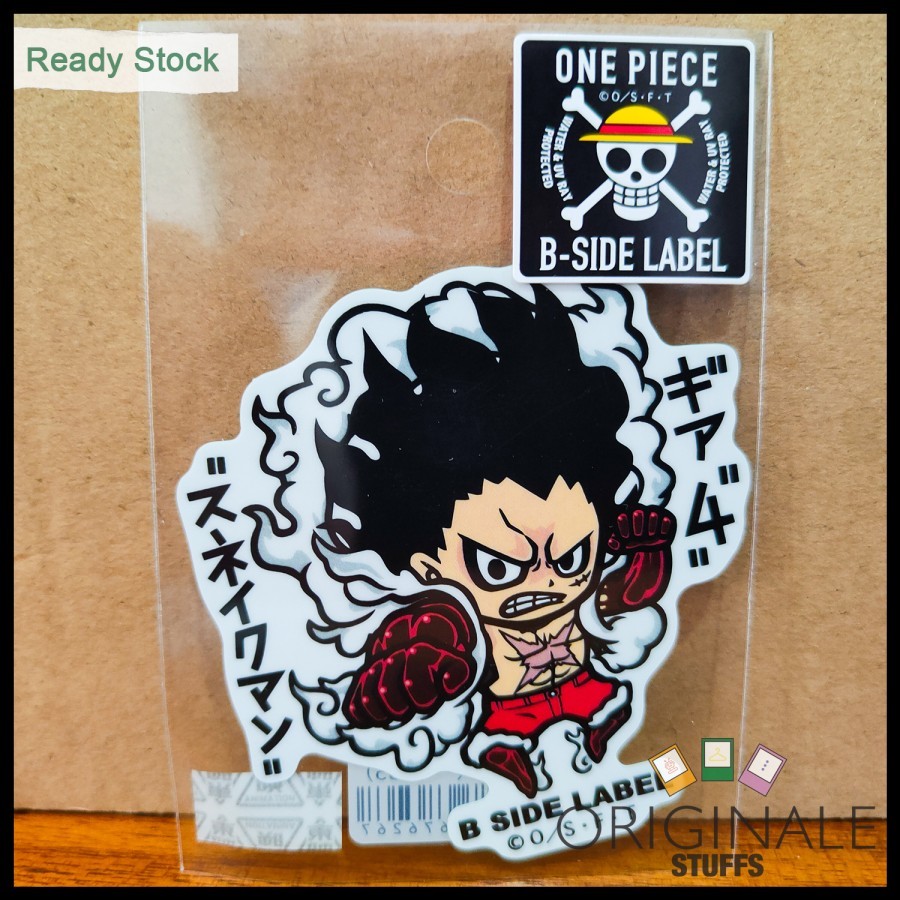 B-side Label One Piece Sticker Monkey D Luffy Gear 4 Snakeman | Shopee ...