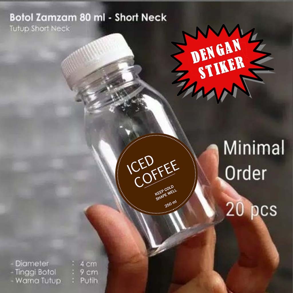 Bottles PLUS Stickers ZAM ZAM Bottles 80ML ZAMZAM 80ML Drinking Water
