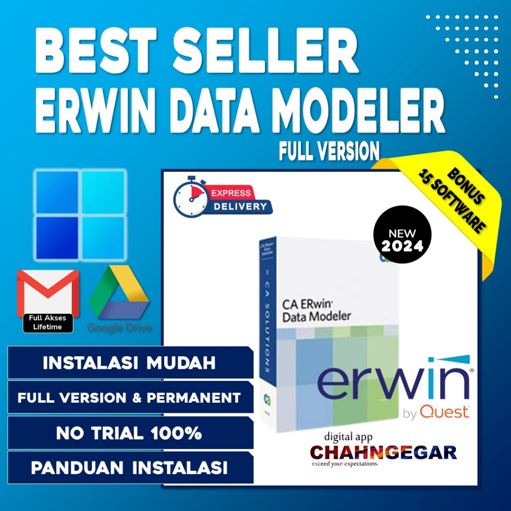 ERwin Data Modeler 14 Full Key Lifetime Software Allfusion Quest erwin ...