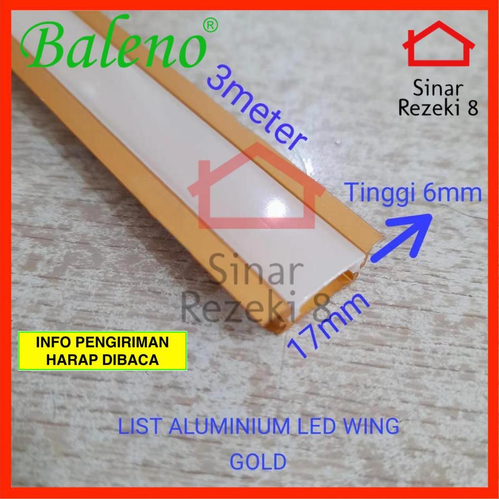 List of 3 METER WING GOLD LED Lights / Aluminum Casing Cover Strip ...
