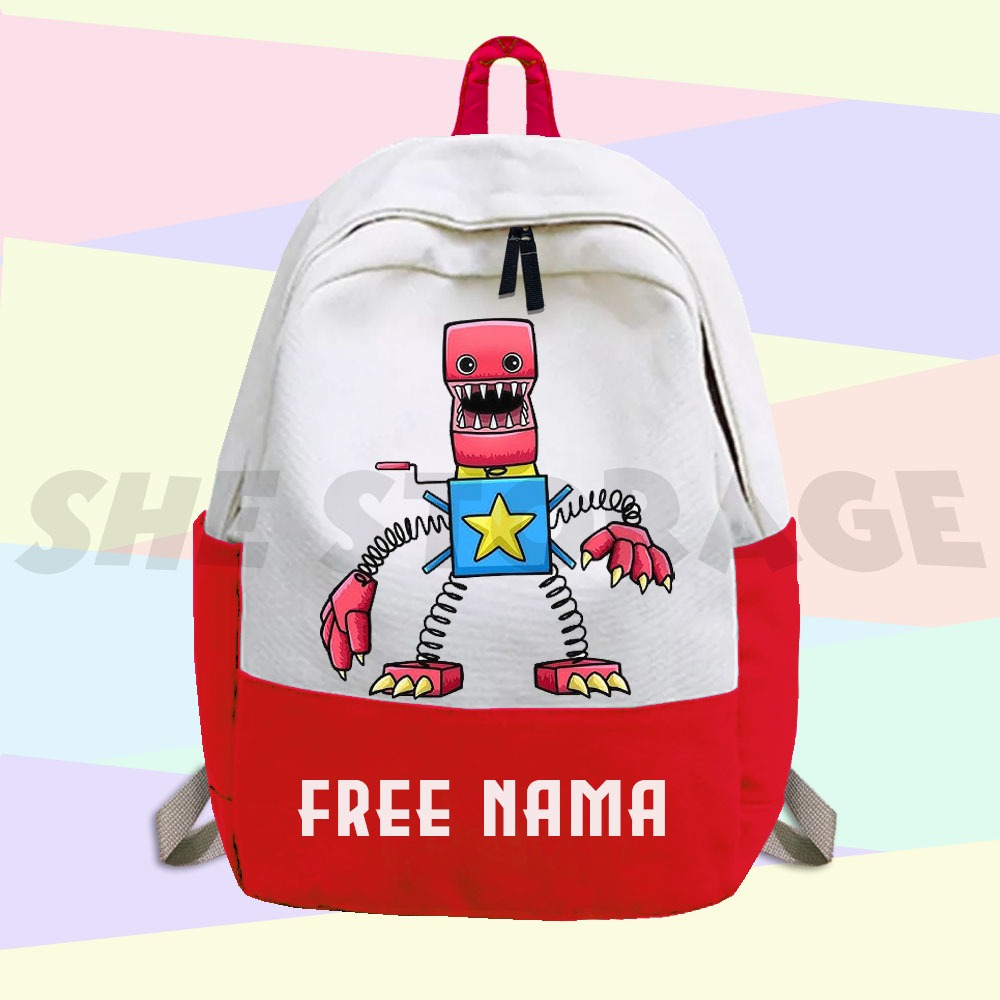 (FREE Name PRINTING) CHILDREN'S BACKPACK BAG BOXY BOO POPPY PLAYTIME ...