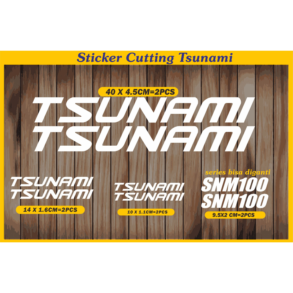 Sticker cutting fixie tsunami sticker tsunami Bike SNM100 | Shopee ...