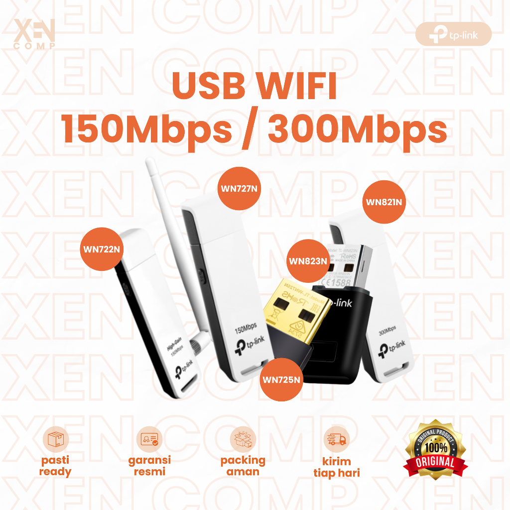 Tp Link Nano USB Wifi TL-WN725N/722N/727N 150Mbps 821N/823N 300Mbps ...