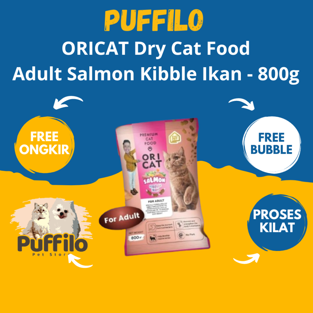 Ori Cat Adult Salmon Fish 800 gr Freshpack | Shopee Philippines