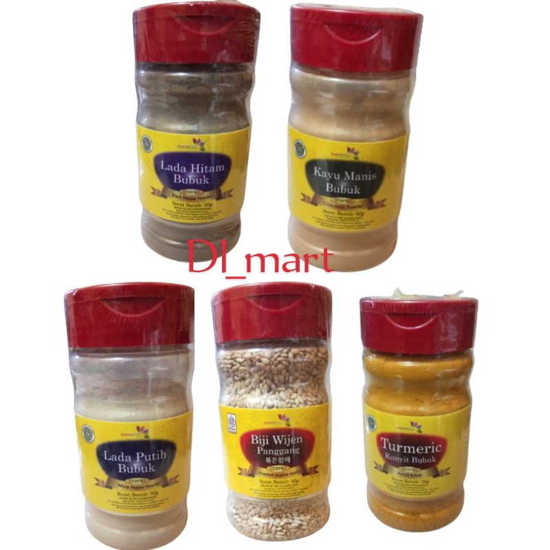 PUTIH KAYU HITAM Black Pepper Powder White Pepper / Turmeric Powder