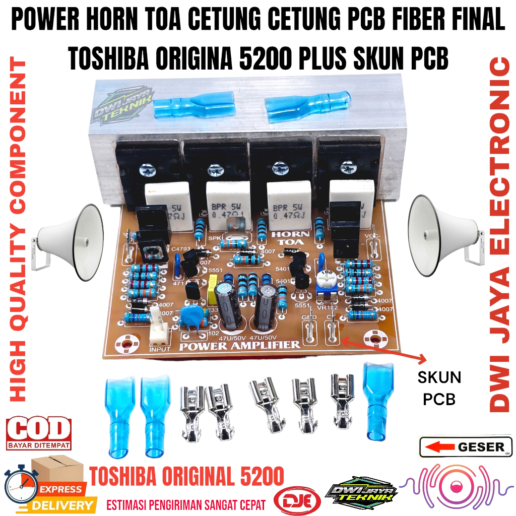 Power Horn TOA Cetung Cetung PCB FIBER Final Toshiba 5200 Original