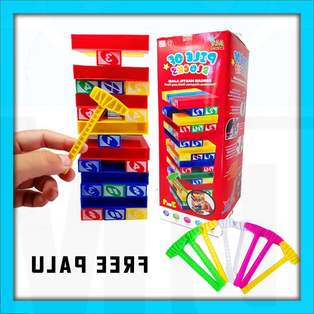 U Family Toys Pile Of Block Hammer Block TOWER Stacking Block Cube ...