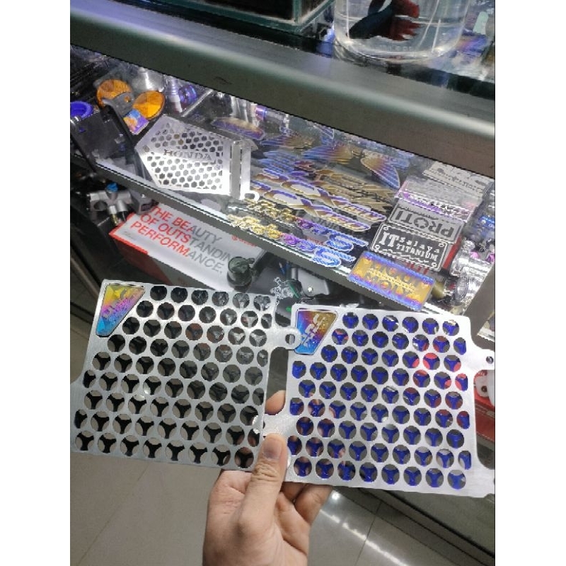 Radiator cover TITANIUM HRC thailand Vario 125/150 old LED new PCX ...
