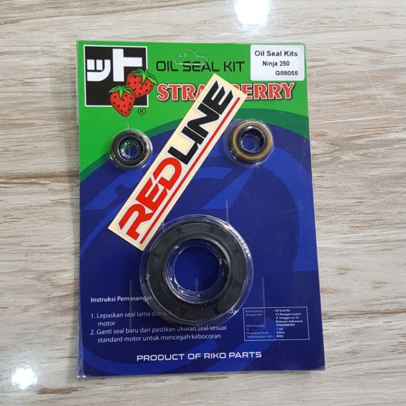 SEAL KIT GEAR VERSNELENG OVERAN NINJA 250 CARBU REDLINE INJECTION ...