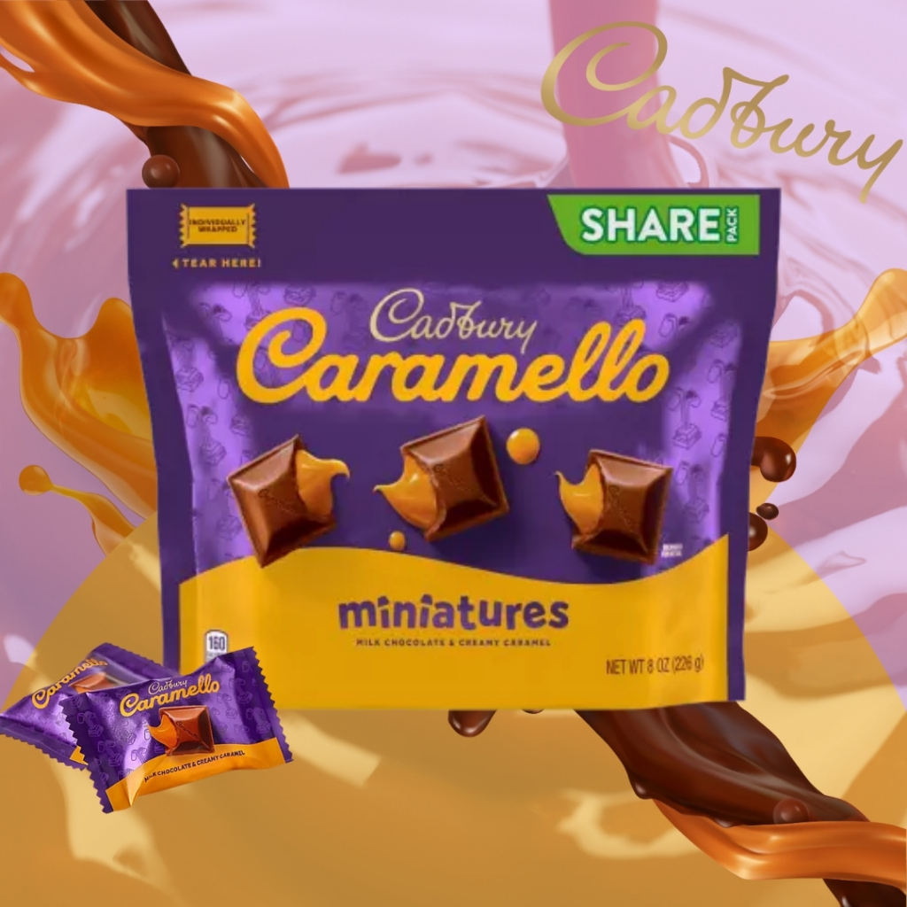 Cadbury Caramello Miniatures Milk Chocolate & Creamy Caramel 226G 1 ...