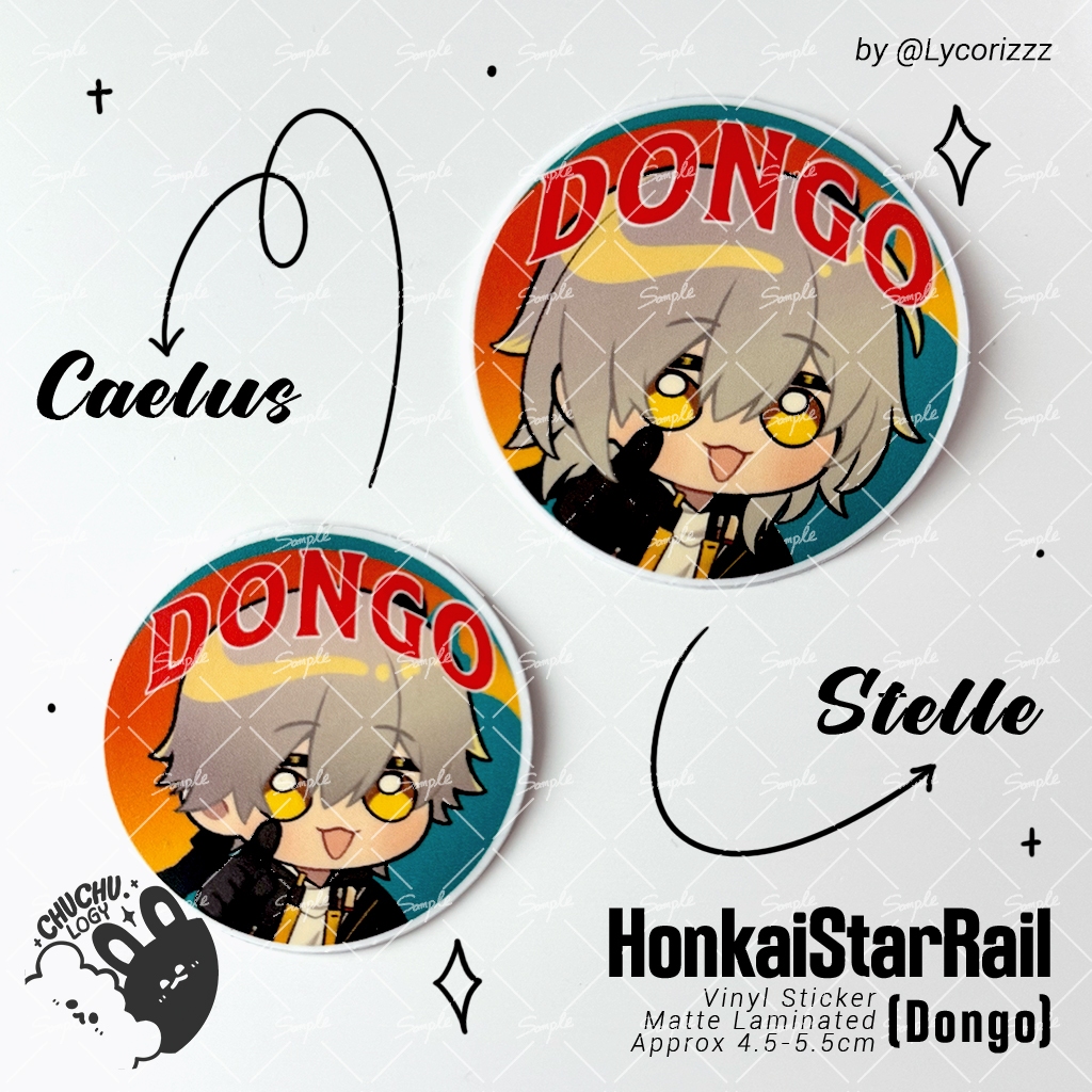 Hsr [ dongo ] Honkai Star Rail Caelus Stelle Sticker Vinyl matte by ...