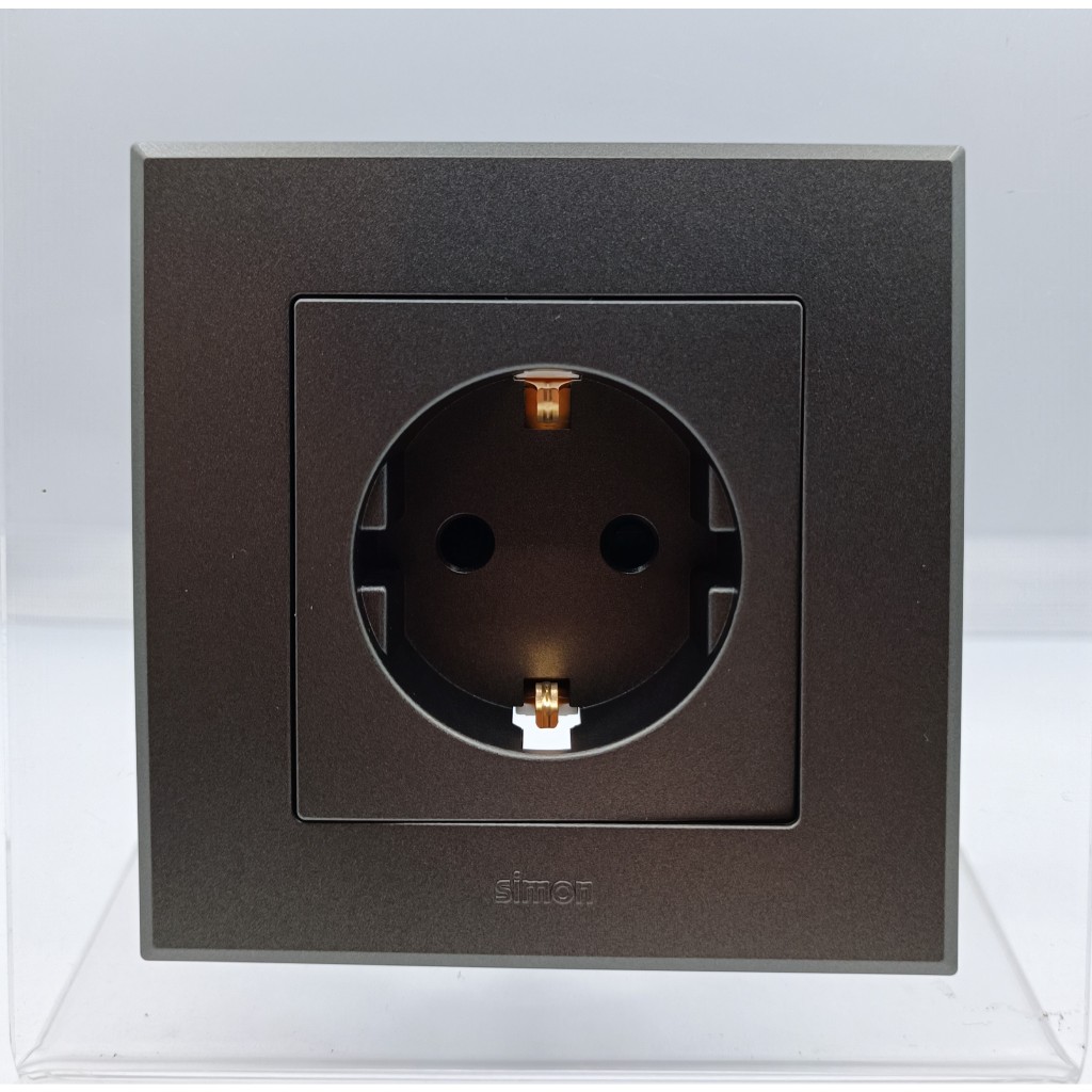 Simon E3 GRAY STOP CONTACT SCHUKO / POWER OUTLET | Shopee Philippines