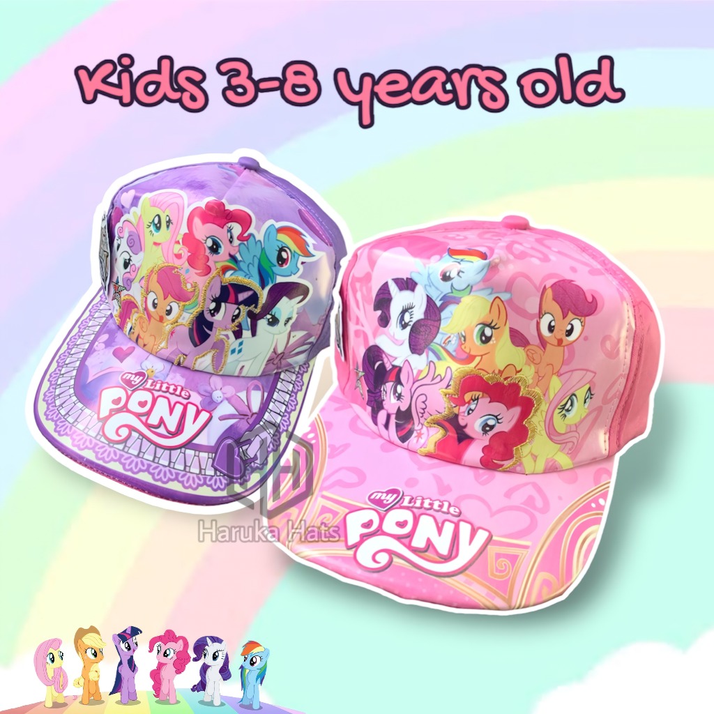 My Little Pony Character Baseball Cap for Girls, Twill Hat Material, 3 ...