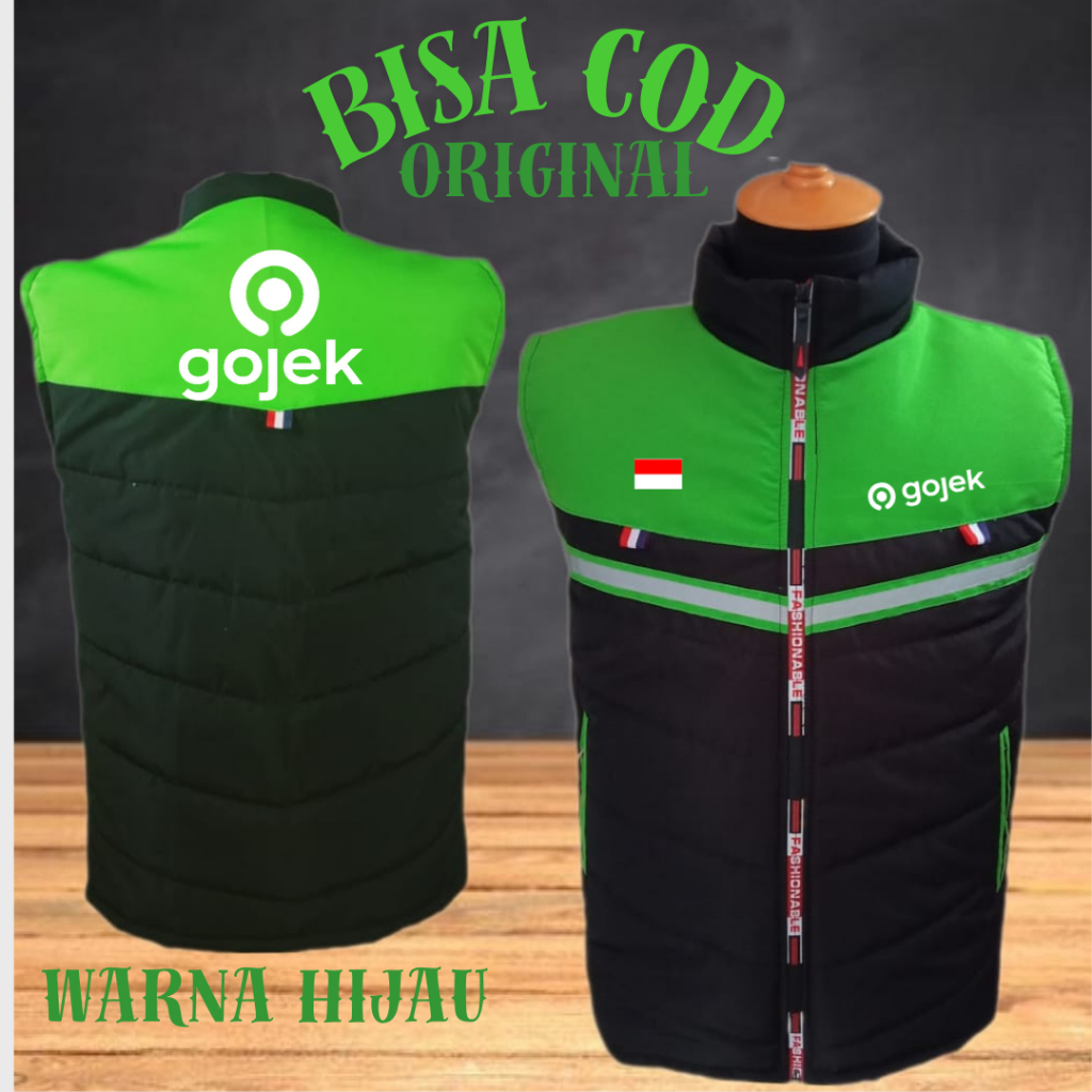 Latest GO(JEK) Vest, Thick Premium Material - Latest Gojek Vest 2024 ...