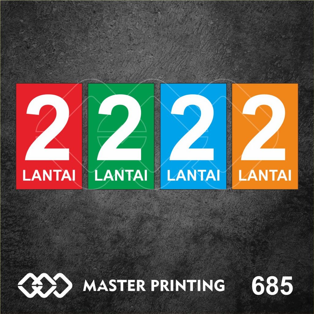 685 - Floor Number Stickers for Buildings, Vinyl Stickers, Waterproof ...