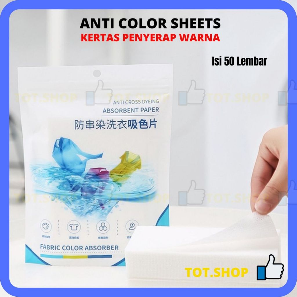 MESIN 50lbr] Color Absorbent Paper Anti Color Sheets Color Absorbing