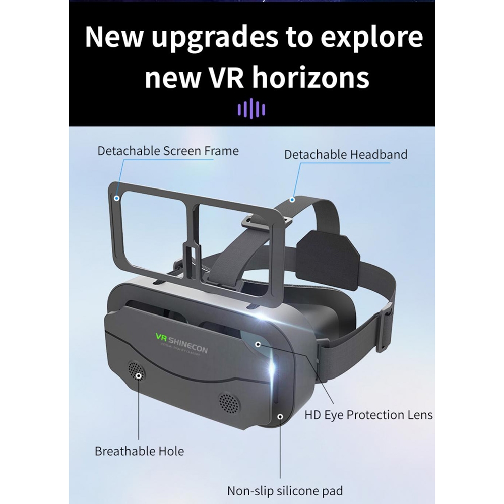 Shinecon VR BOX IMAX Giant Screen Virtual Reality 3D Glasses | Shopee ...