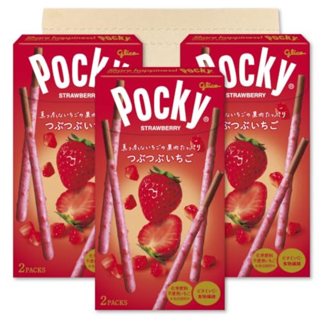 EXP Biscuits, Cakes, & Wafers GLICO POCKY STRAWBERRY CRUSH ORIGINAL