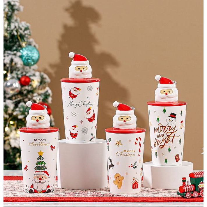 Santa Lid Christmas Glass by Platefulnco | Shopee Philippines