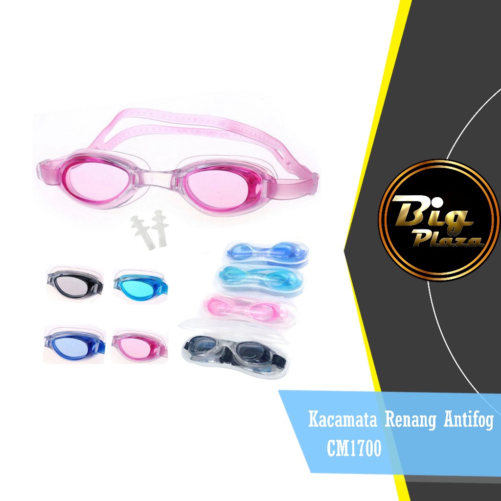 Antifog CM1700 Swim Goggles Swimming Goggles Free Earmuffs A108 Shopee Philippines