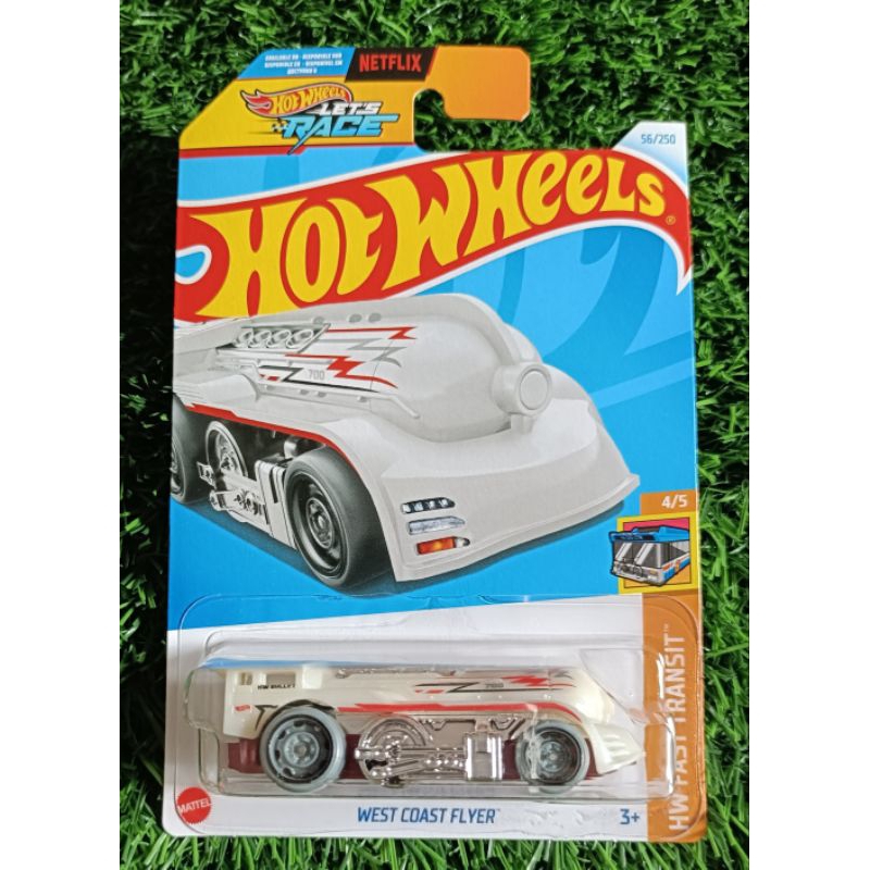 Hot WHEELS WEST COAST FLYER WHITE LET'S RACE | Shopee Philippines