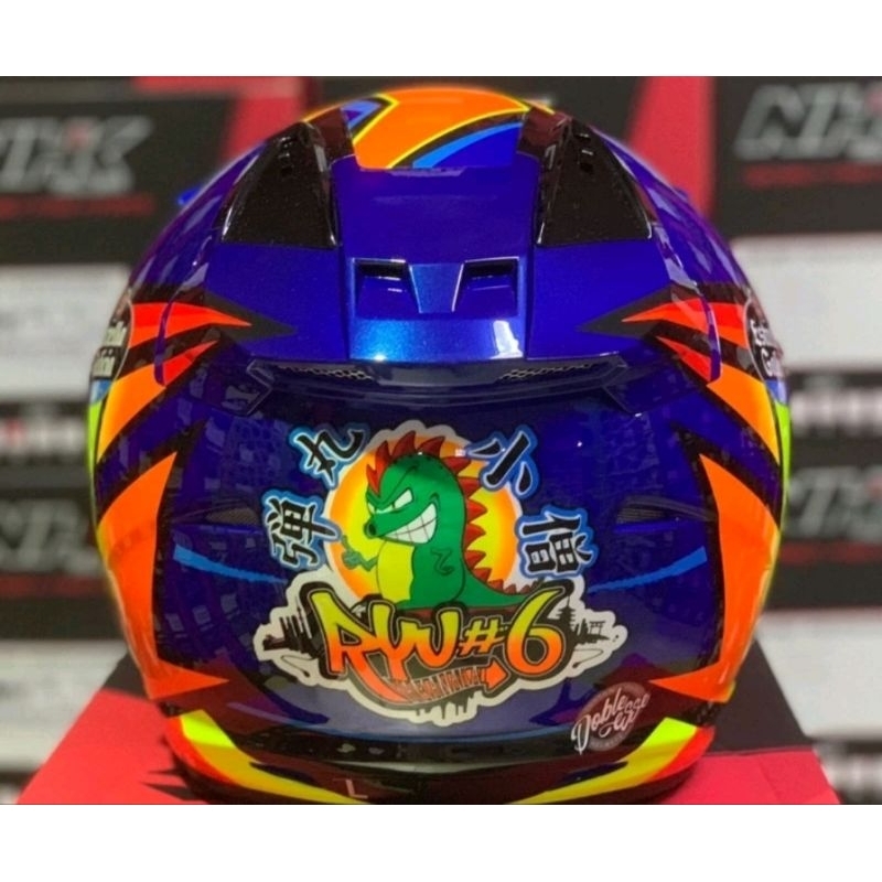 NHK R1 RYUSEI YAMANAKA 2 ORIGINAL | DOUBLE VISOR | HALF FACE HELMET NHK ...