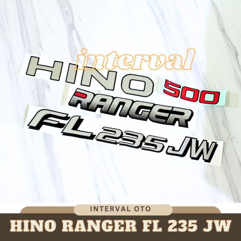 Hino 500 Ranger FL 235 JW Front Body Sticker Sticker Sticker | Shopee ...