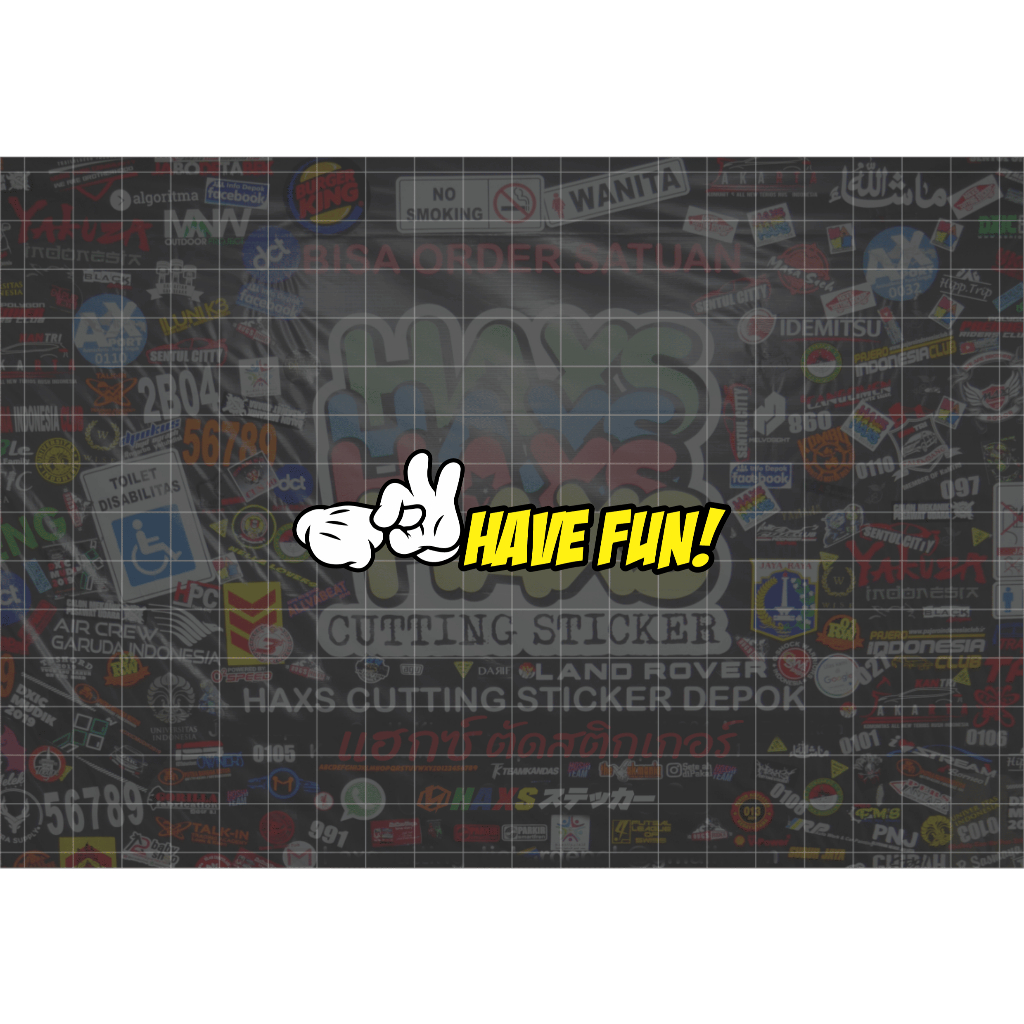 Have Fun Cutting Sticker Size 9 Cm for Motorcycles | Shopee Philippines