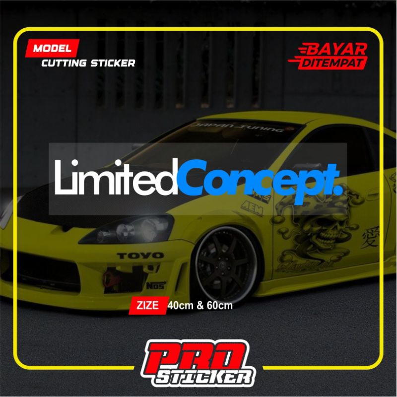 Limited Concept car window sticker, car window cutting sticker | Shopee ...